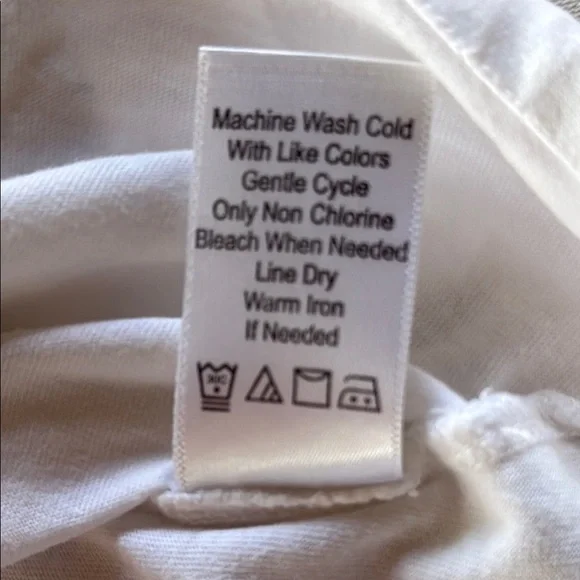 Coldwater Creek White Pleated Blouse with Mandarin Collar - Picture 8 of 8